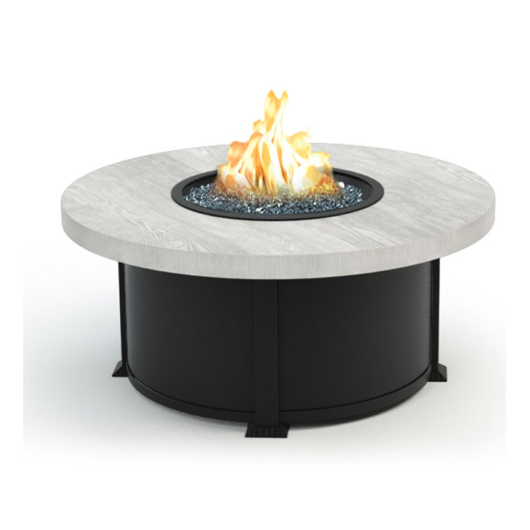 Ebern Designs Table de foyer d’extérieur au propane/gaz naturel en